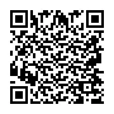 Codice QR per il numero di telefono +2697477666