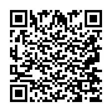 Codice QR per il numero di telefono +2697477675