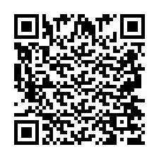 QR-code voor telefoonnummer +2697477676