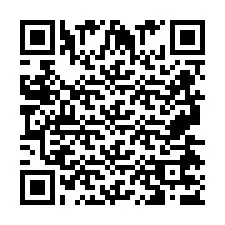 QR-koodi puhelinnumerolle +2697477687