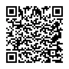 Código QR para número de teléfono +2697477707