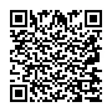 Codice QR per il numero di telefono +2697477720