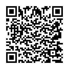 QR-code voor telefoonnummer +2697477744