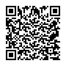 QR код за телефонен номер +2697477747