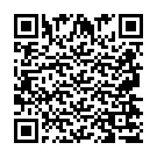 QR-code voor telefoonnummer +2697477756