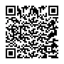 Codice QR per il numero di telefono +2697477781