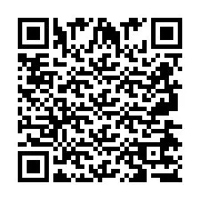 QR код за телефонен номер +2697477784