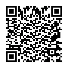 Código QR para número de teléfono +2697477807