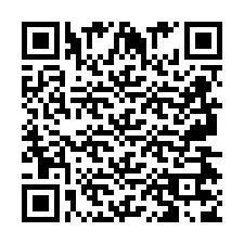 QR kód a telefonszámhoz +2697477808