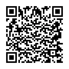 QR код за телефонен номер +2697477812