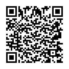 QR Code pour le numéro de téléphone +2697477814