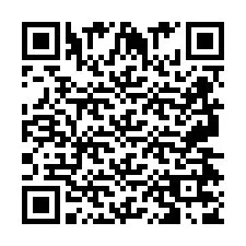 QR код за телефонен номер +2697477849