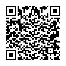 Código QR para número de telefone +2697477867