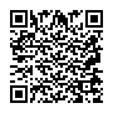 QR-code voor telefoonnummer +2697477885