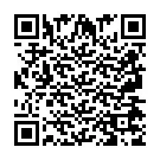 Codice QR per il numero di telefono +2697477888