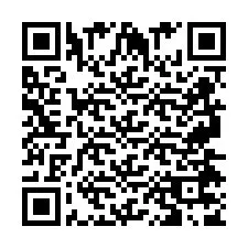 Código QR para número de teléfono +2697477896