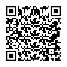 QR Code pour le numéro de téléphone +2697477907