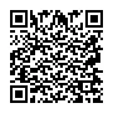 QR код за телефонен номер +2697477912