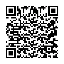 Codice QR per il numero di telefono +2697477921