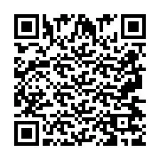 QR код за телефонен номер +2697477925