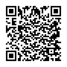 Kode QR untuk nomor Telepon +2697477926