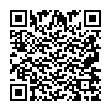 QR kód a telefonszámhoz +2697477927