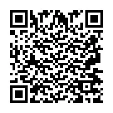 QR код за телефонен номер +2697477935