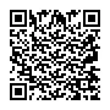 QR-code voor telefoonnummer +2697477960