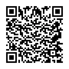 QR Code for Phone number +2697477967