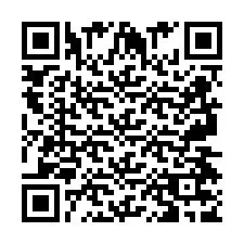 QR-code voor telefoonnummer +2697477968