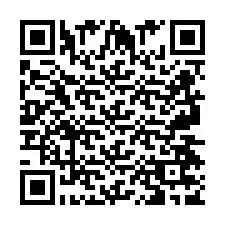 Código QR para número de teléfono +2697477978