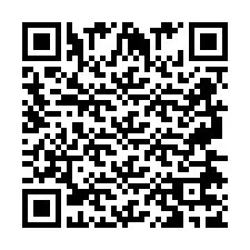 Código QR para número de telefone +2697477982