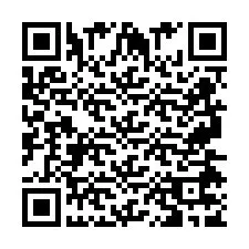 QR Code for Phone number +2697477986