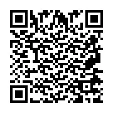 QR Code for Phone number +2697477987