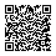 Codice QR per il numero di telefono +2697477988