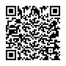 Codice QR per il numero di telefono +2697478004