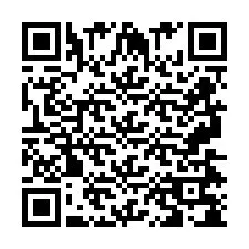 QR код за телефонен номер +2697478015