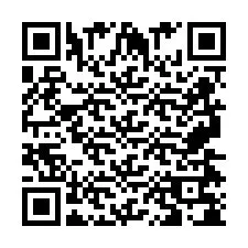 Codice QR per il numero di telefono +2697478017