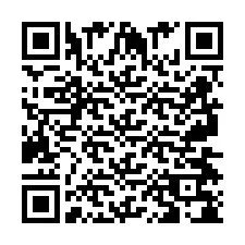 QR код за телефонен номер +2697478034