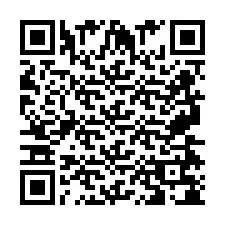 QR-code voor telefoonnummer +2697478043