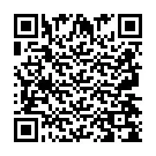 QR Code for Phone number +2697478078