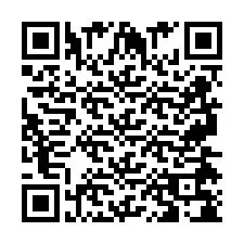 QR Code for Phone number +2697478086