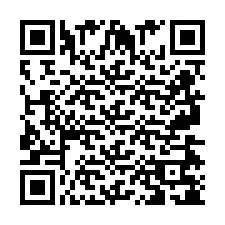 QR код за телефонен номер +2697478104