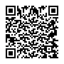 QR код за телефонен номер +2697478122