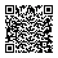 QR-code voor telefoonnummer +2697478132