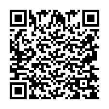 Codice QR per il numero di telefono +2697478142