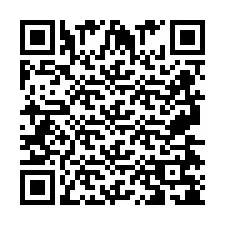 QR-code voor telefoonnummer +2697478143