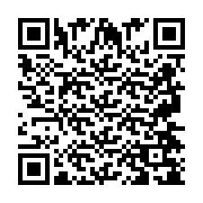 Codice QR per il numero di telefono +2697478172