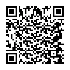 QR код за телефонен номер +2697478193