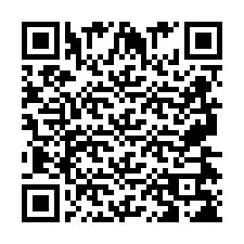 QR код за телефонен номер +2697478203